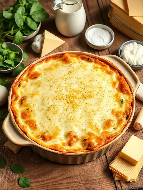 Spinat Käse Lasagne