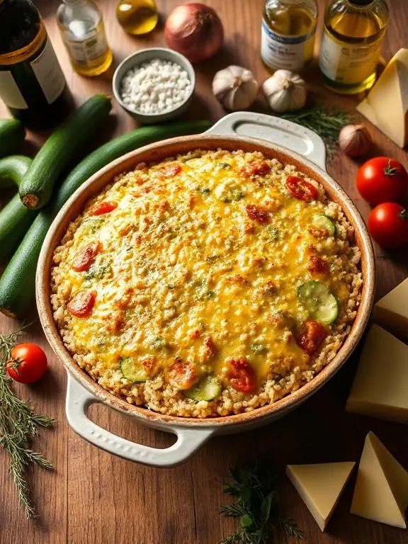 Zucchini Reis Auflauf