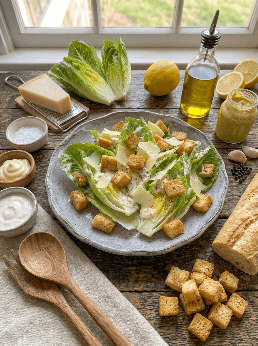 Caesar Salat (vegetarisch) - Schritt 4