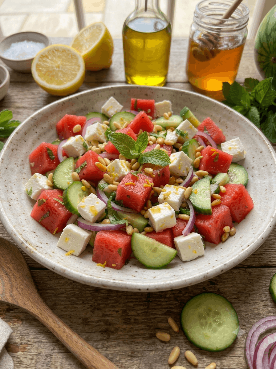 Wassermelonen-Feta-Salat - Schritt 2