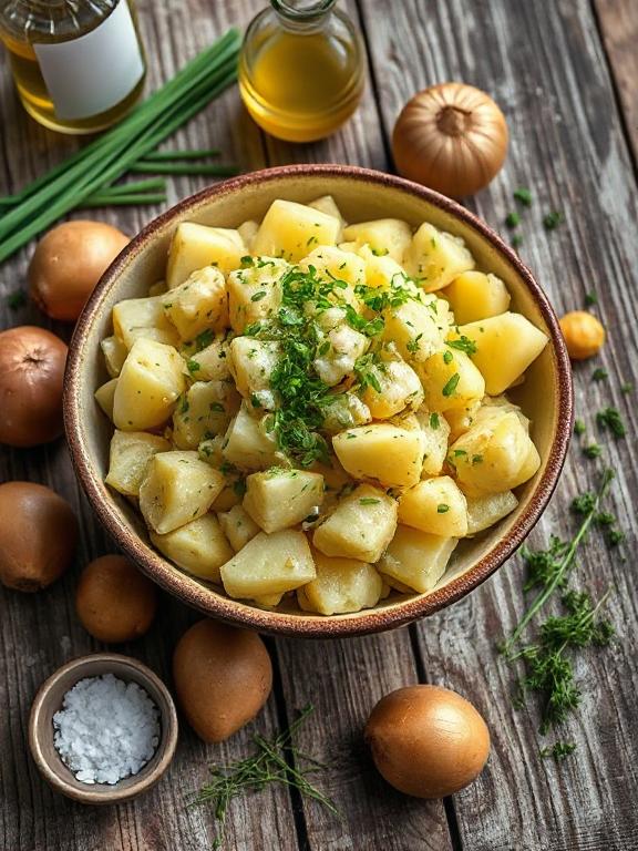 lauwarmer-kartoffelsalat-mit-bruehe-vegetarisch