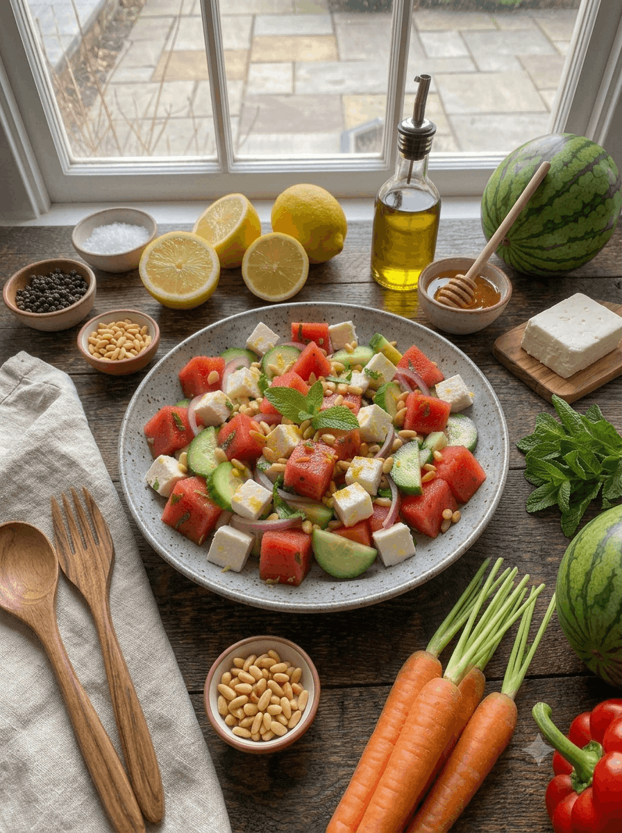 Wassermelonen-Feta-Salat - Schritt 4