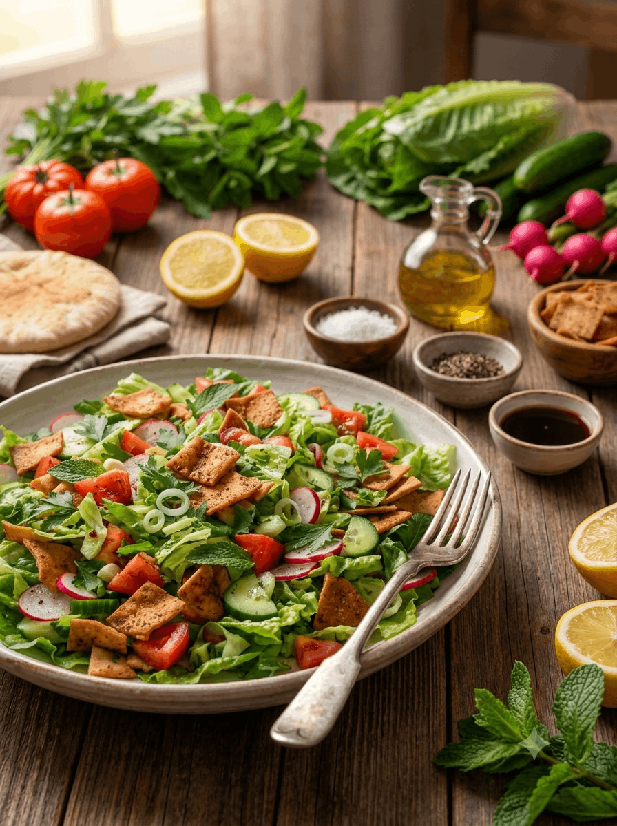 Fattoush - Schritt 1
