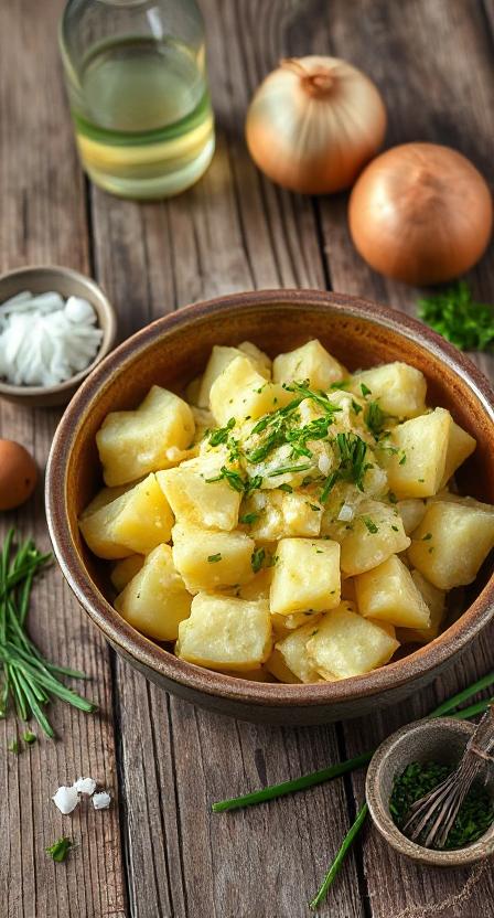 Omas Schwäbischer Kartoffelsalat mit Brühe