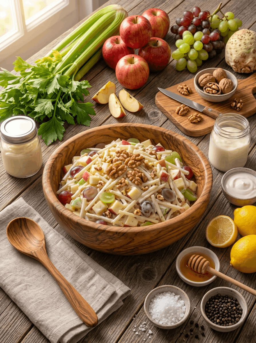 Waldorfsalat - Schritt 1
