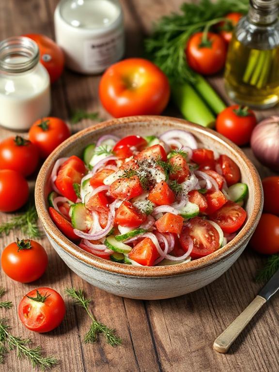 tomaten-gurken-salat-bowl