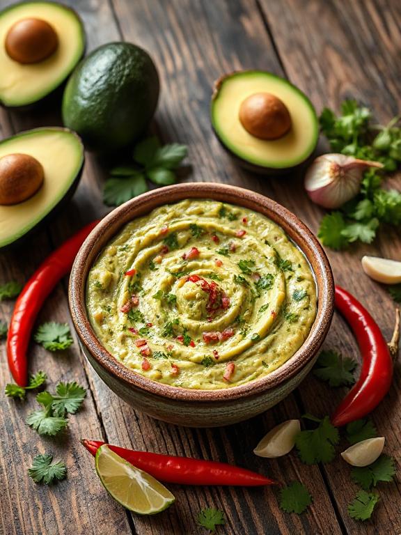 veganer-avocado-dip-garniert